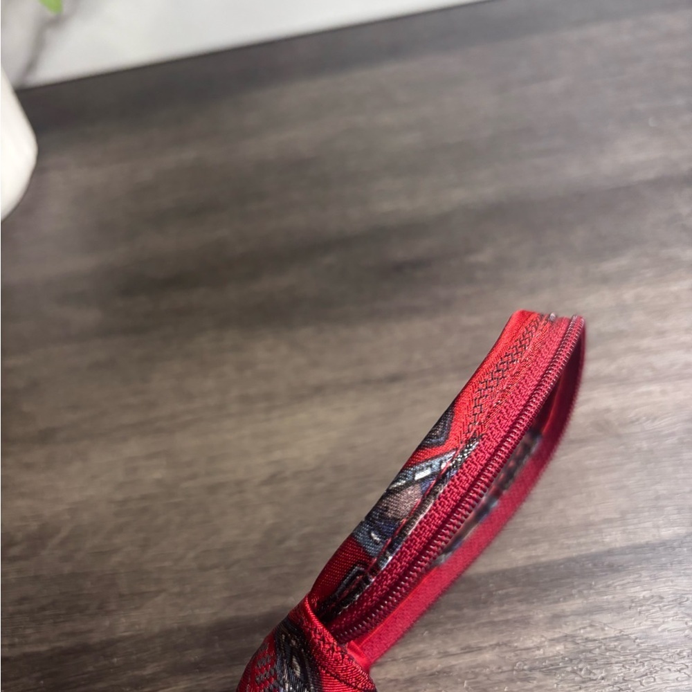 Malibu Red Tie with Black Geometric Design - Picture 5 of 9